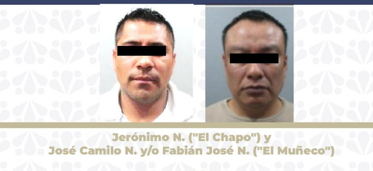 Agentes de investigación durante un operativo en Puebla.
