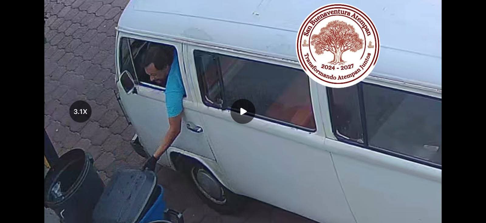 Ni la basura se salva: denuncian robo de contenedores en Atempan