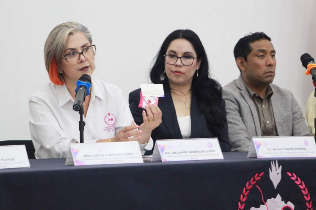Conversatorio sobre menstruación digna en Tlaxcala.