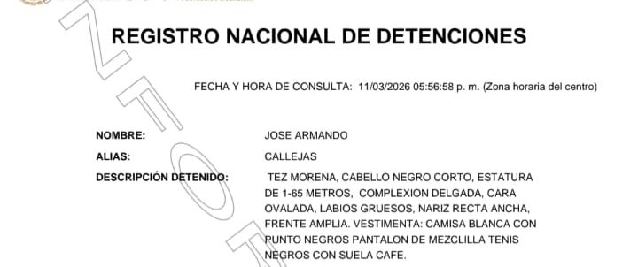 Detienen a “El Callejas”, integrante de La Familia Michoacana, en Totolac, Tlaxcala