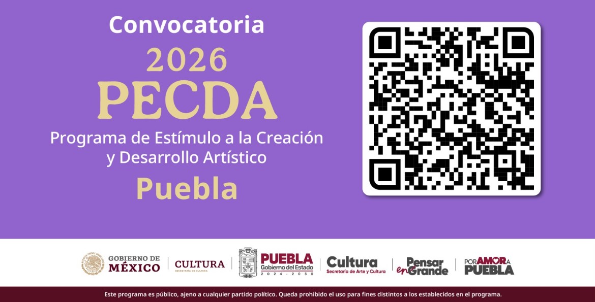 Puebla abre convocatoria para impulsar proyectos artísticos y culturales