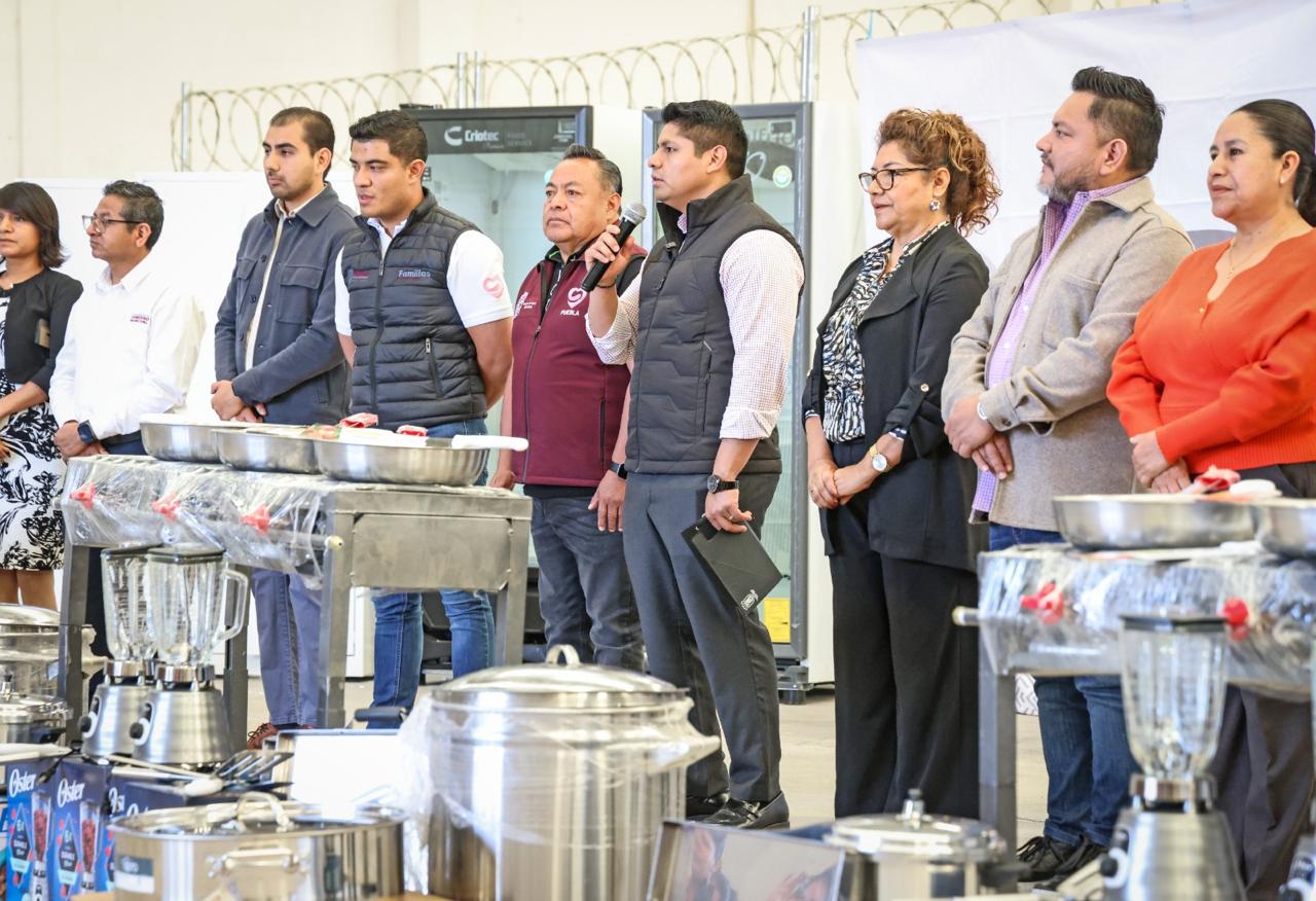 Fortalece Cuautlancingo comedores escolares