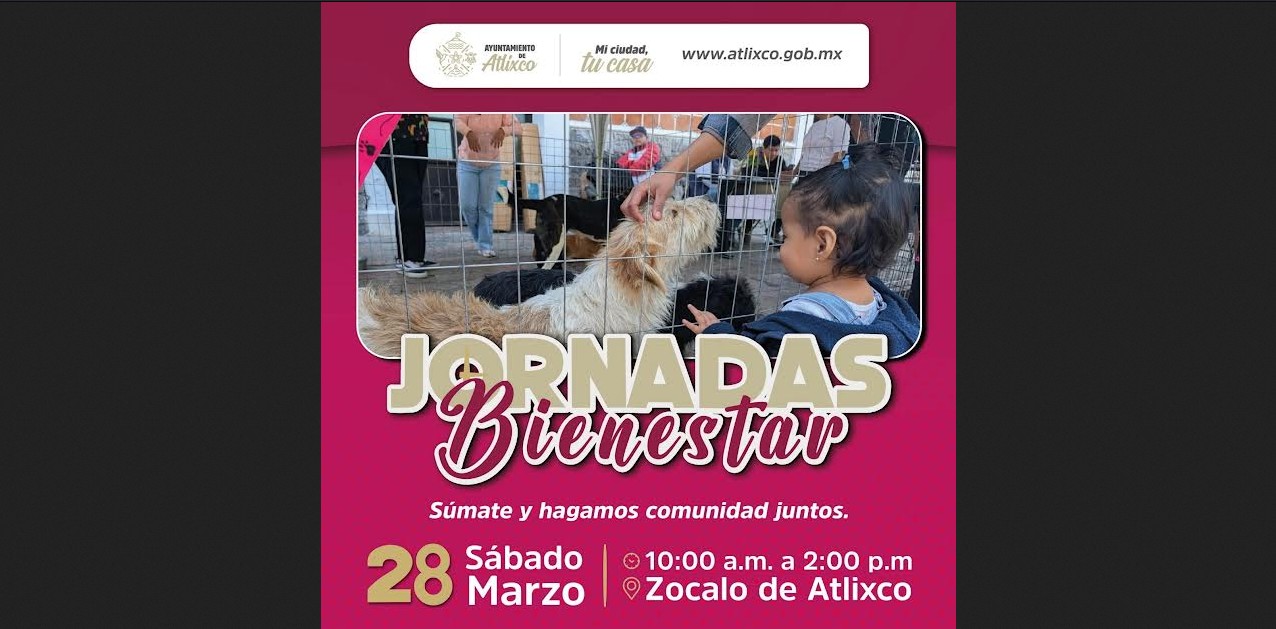 Atlixco invita a una jornada llena de apoyos y servicios