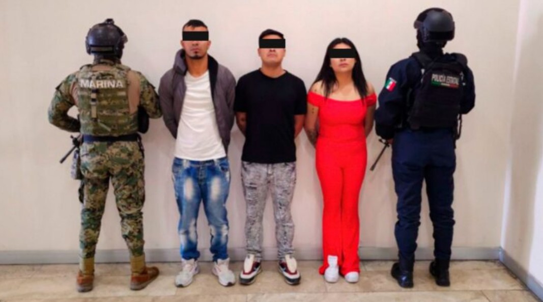 Operativo contra extorsión en el mercado Morelos deja tres detenidos