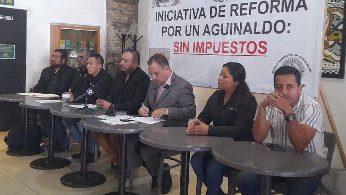 Sindicatos independientes impulsan eliminar ISR al aguinaldo y respaldan jornada de 40 horas