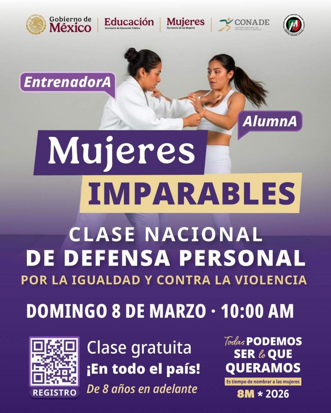 Tlaxcala se activa este 8M con clase gratuita de defensa personal para mujeres y niñas