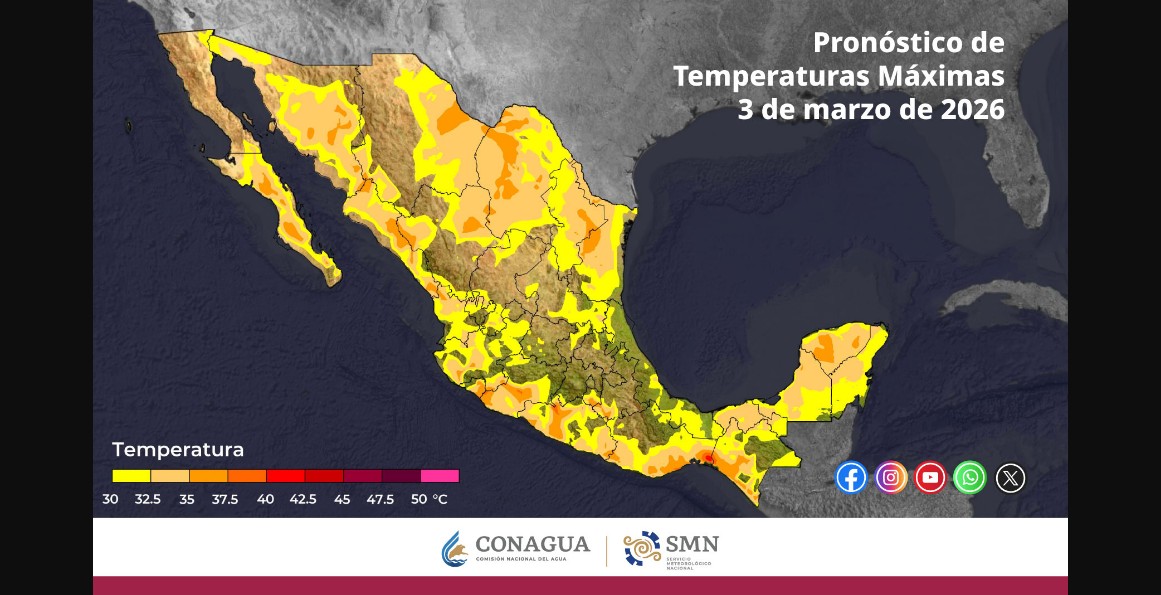 Lluvias fuertes y riesgo de deslaves este 3 de marzo