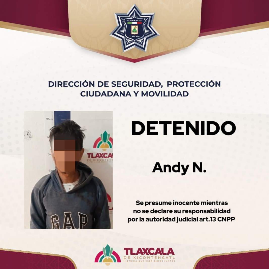 Vecinos atrapan a presunto ladrón en Metepec y policía actúa de inmediato en Tlaxcala