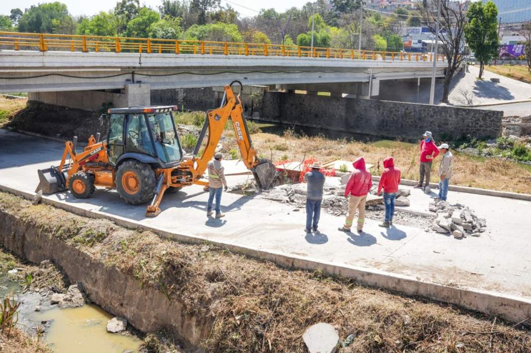 Tlaxcala atiende drenaje colapsado en zona limítrofe con Totolac