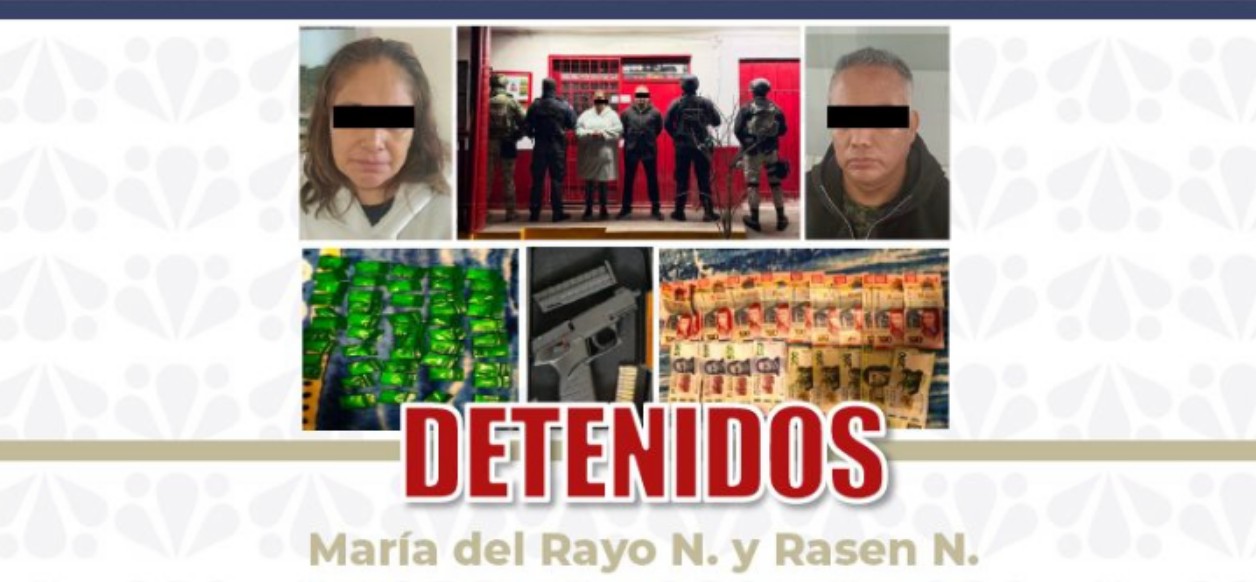 Cateo en Huauchinango deja detenidos y decomiso de droga