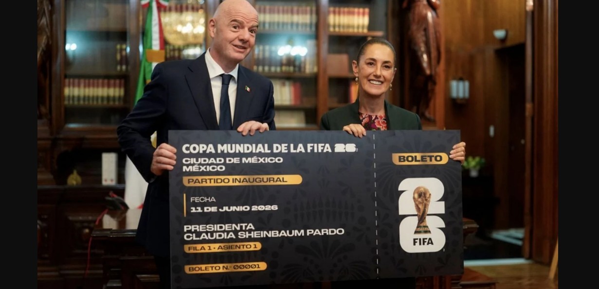 Sheinbaum rifará boleto 0001 para la inauguración del Mundial 2026 y así puedes ganarlo