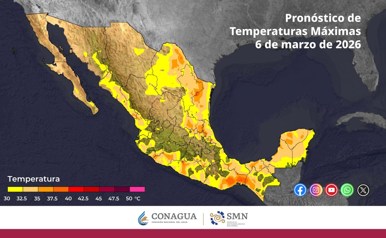 Clima en México hoy: lluvias, calor extremo y fuertes vientos marcan el pronóstico