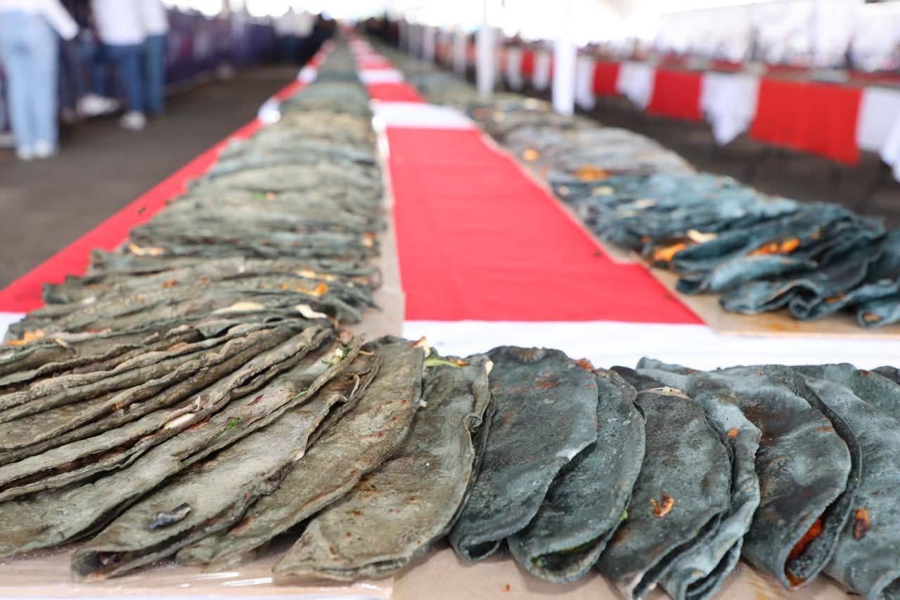 De fiesta la gastronomía tlaxcalteca, se consolida el cuarto Record Guinness en la entidad