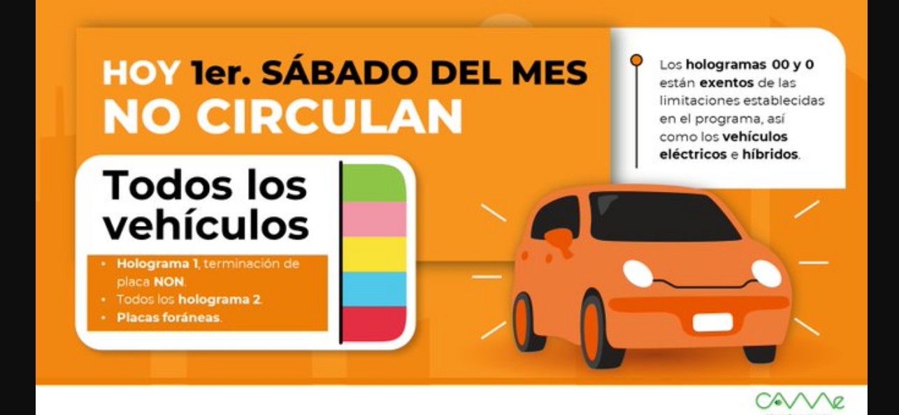 Qué autos no circulan en CDMX este sábado 7 de marzo