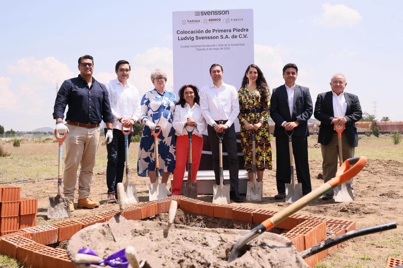 Primera piedra de empresa sueca en Ciudad Industrial Xicohténcatl de Tlaxcala