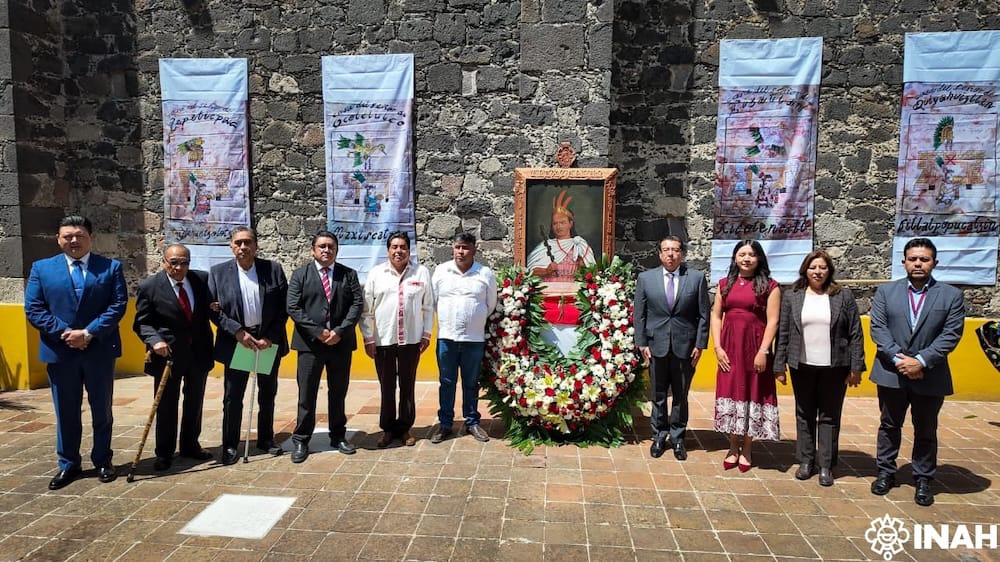 Homenaje a Xicohténcatl en la Zona Arqueológica de Tizatlán