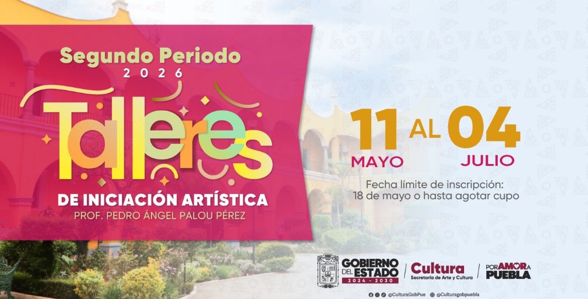 Personas participando en talleres artísticos en Puebla