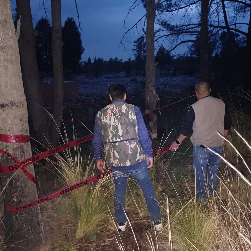 Personal de Propaet durante atención a denuncia por maltrato animal en Tepetitla.
