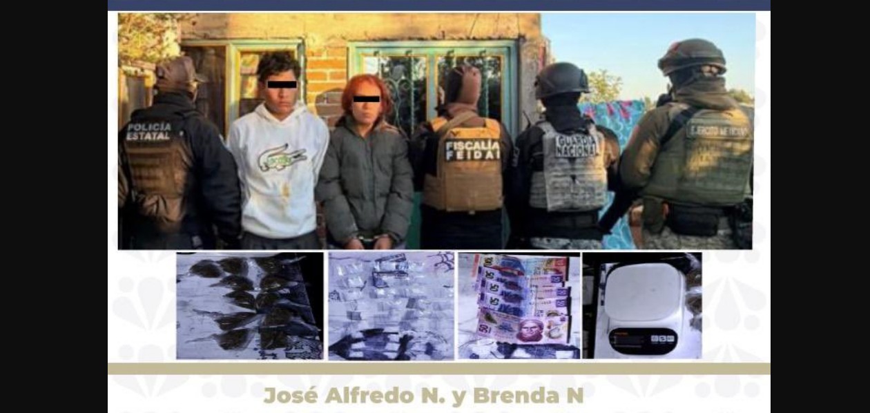 Agentes durante operativo de seguridad en Puebla