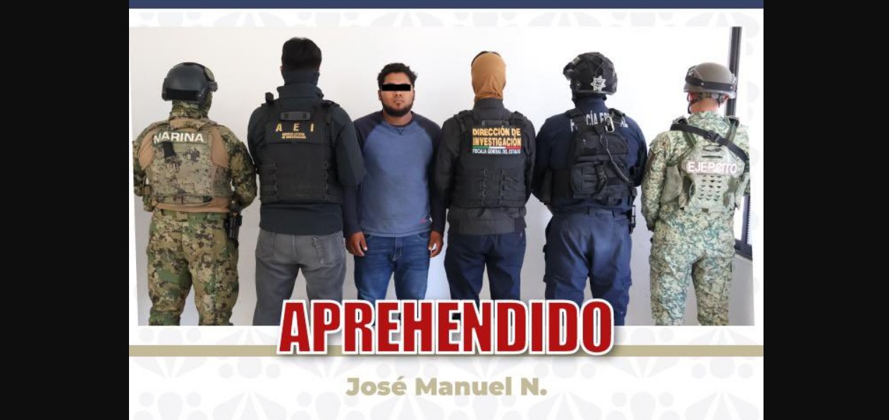 Elementos de seguridad durante operativo en Puebla