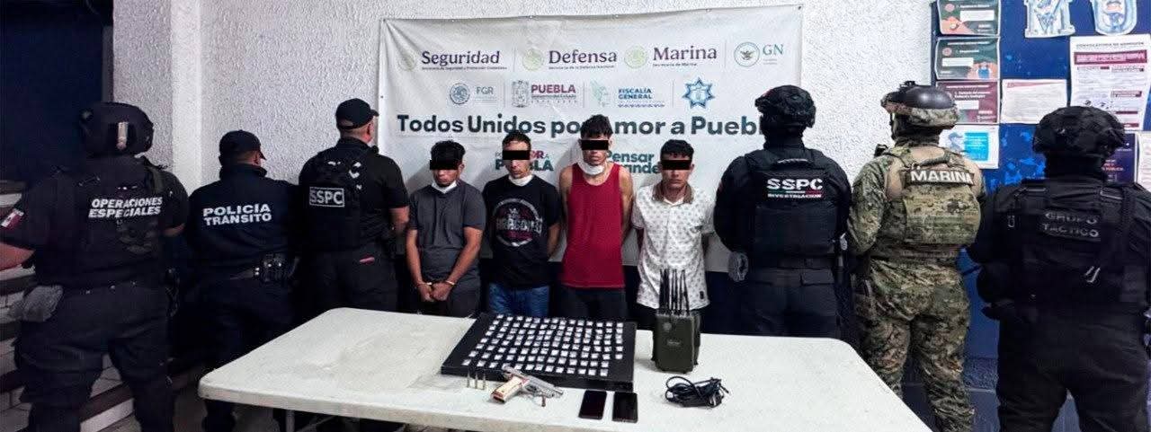 Caen cuatro presuntos integrantes de banda dedicada al robo de transporte de carga en Coronango