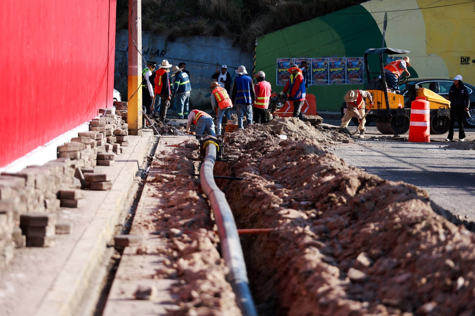 Inicia Ayuntamiento de San Andrés Cholula trabajos de ampliación de la red de agua potable en la colonia Emiliano Zapata