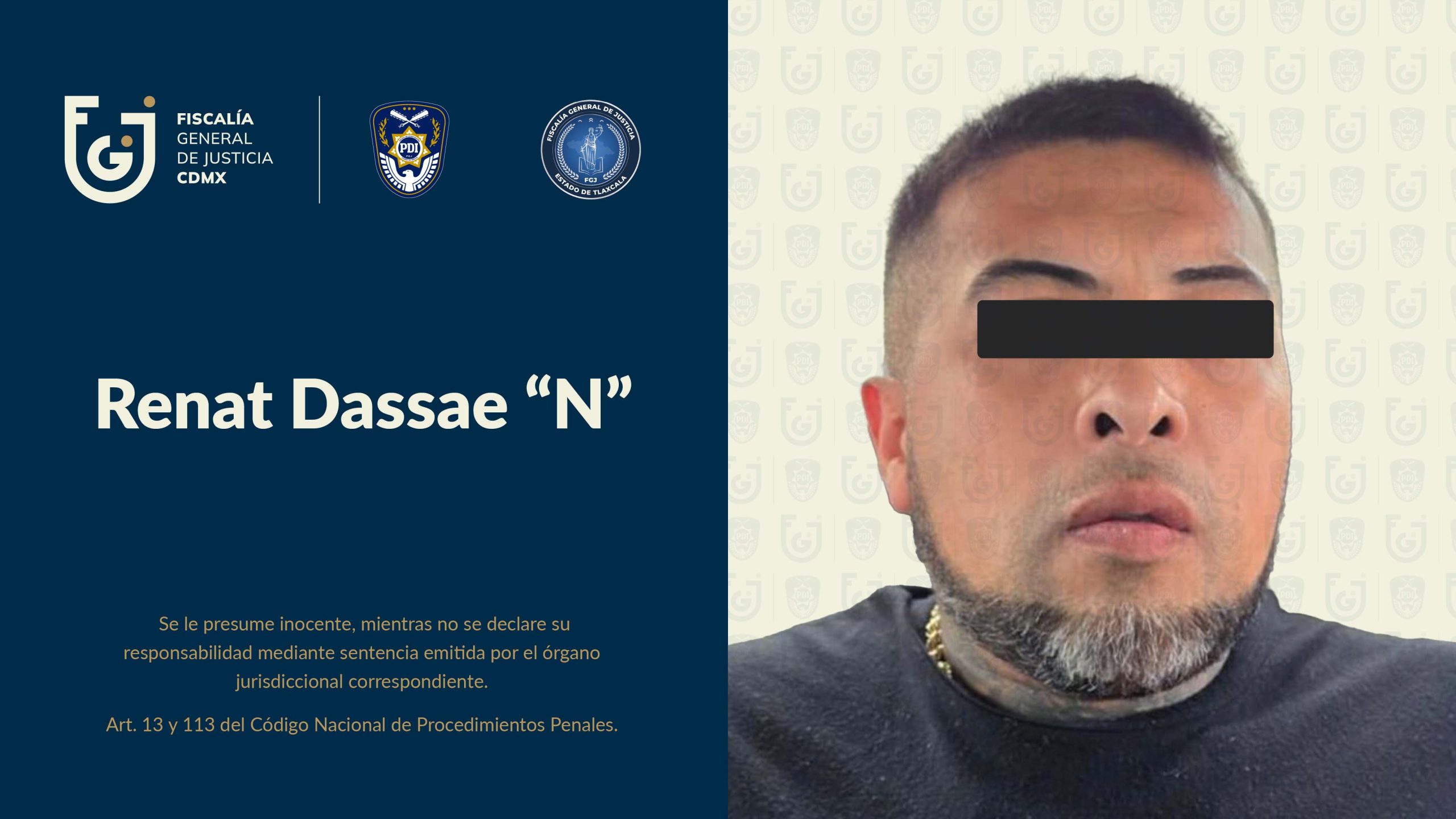 Detención de presunto integrante de grupo criminal en Tlaxcala