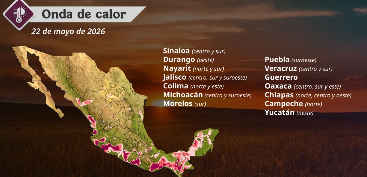 Nubes de tormenta y calor en calles de México