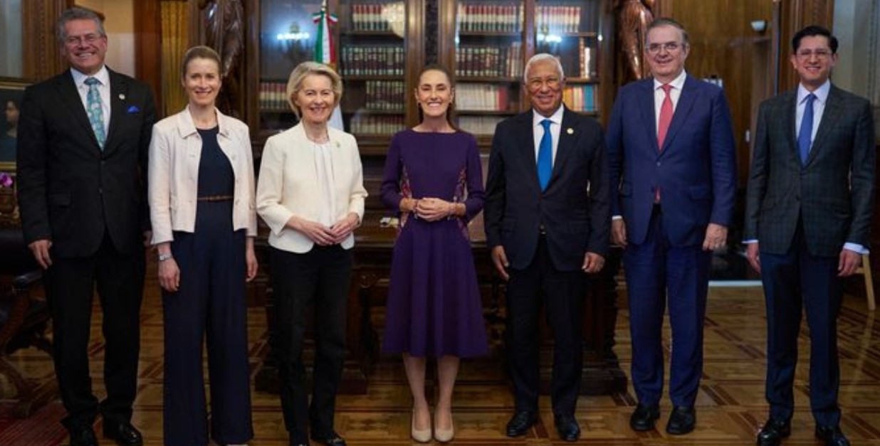 Representantes de México y la Unión Europea en cumbre internacional