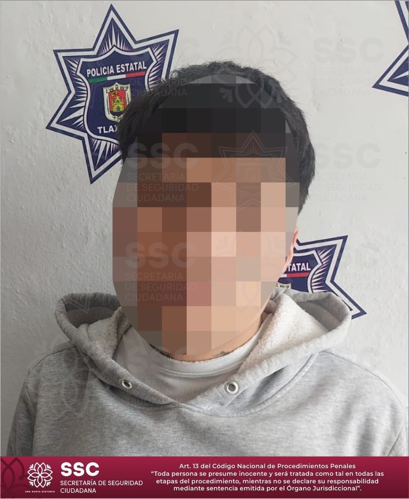 Patrulla durante operativo de seguridad en Apizaco.