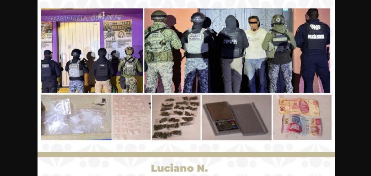 Elementos de seguridad durante operativo en Huaquechula