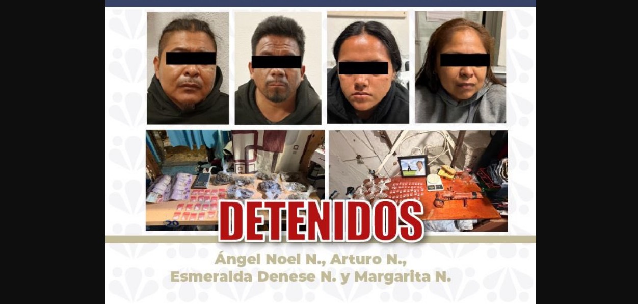 Elementos de seguridad durante operativo en Atencingo