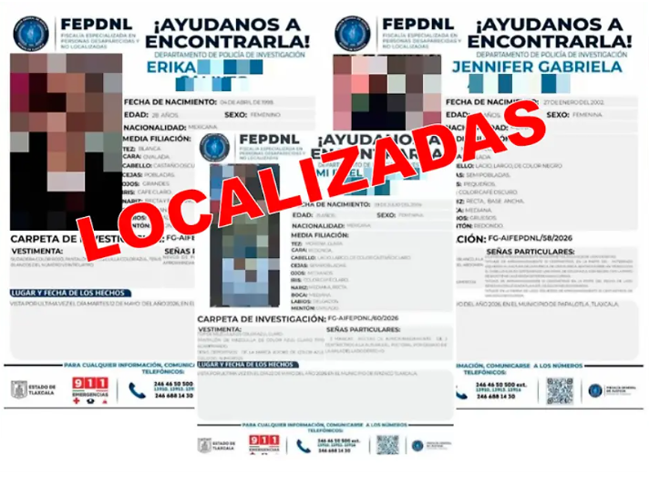Elementos de investigación de Tlaxcala durante labores de búsqueda.