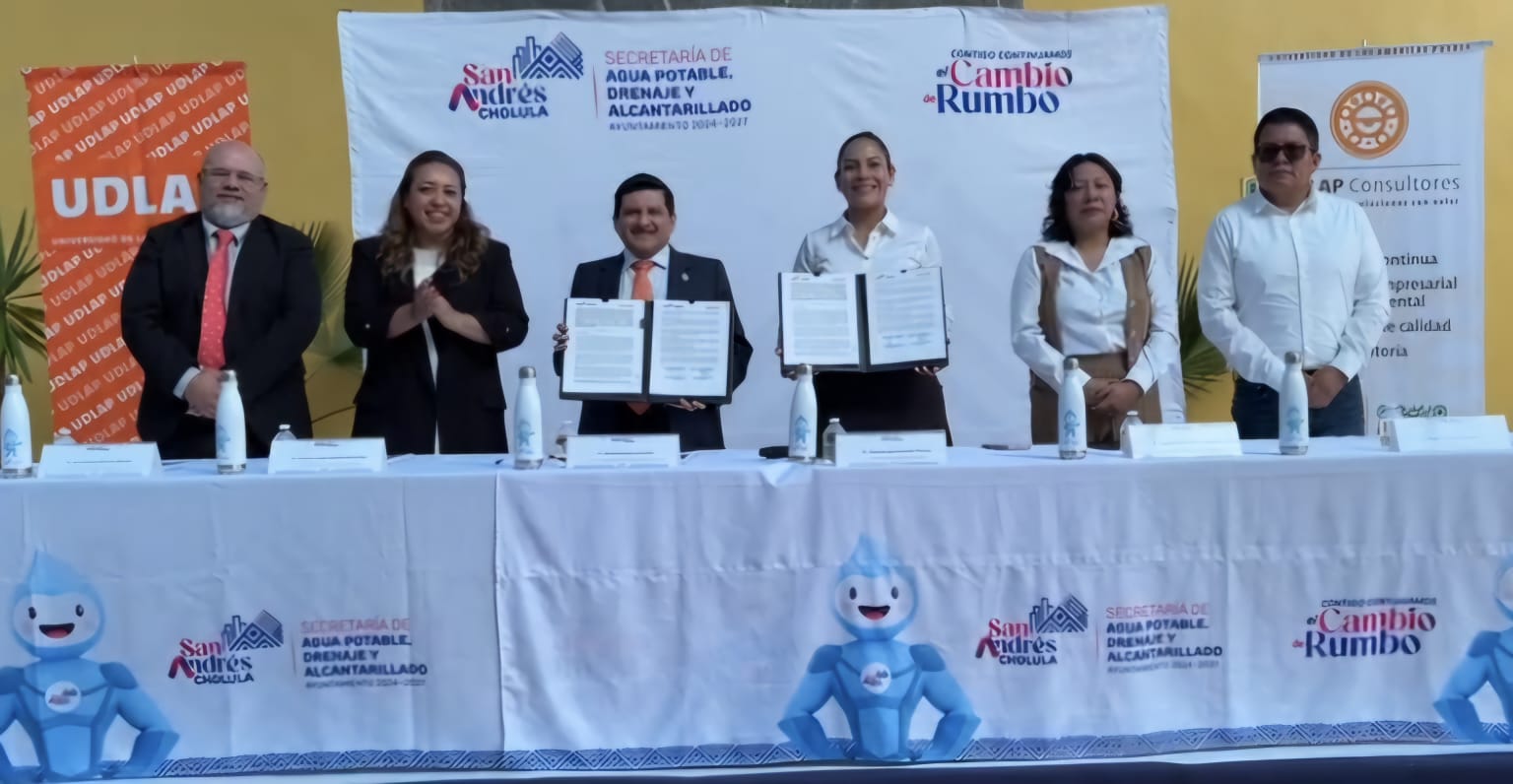San Andrés Cholula y UDLAP unen esfuerzos para impulsar proyectos de sustentabilidad hídrica