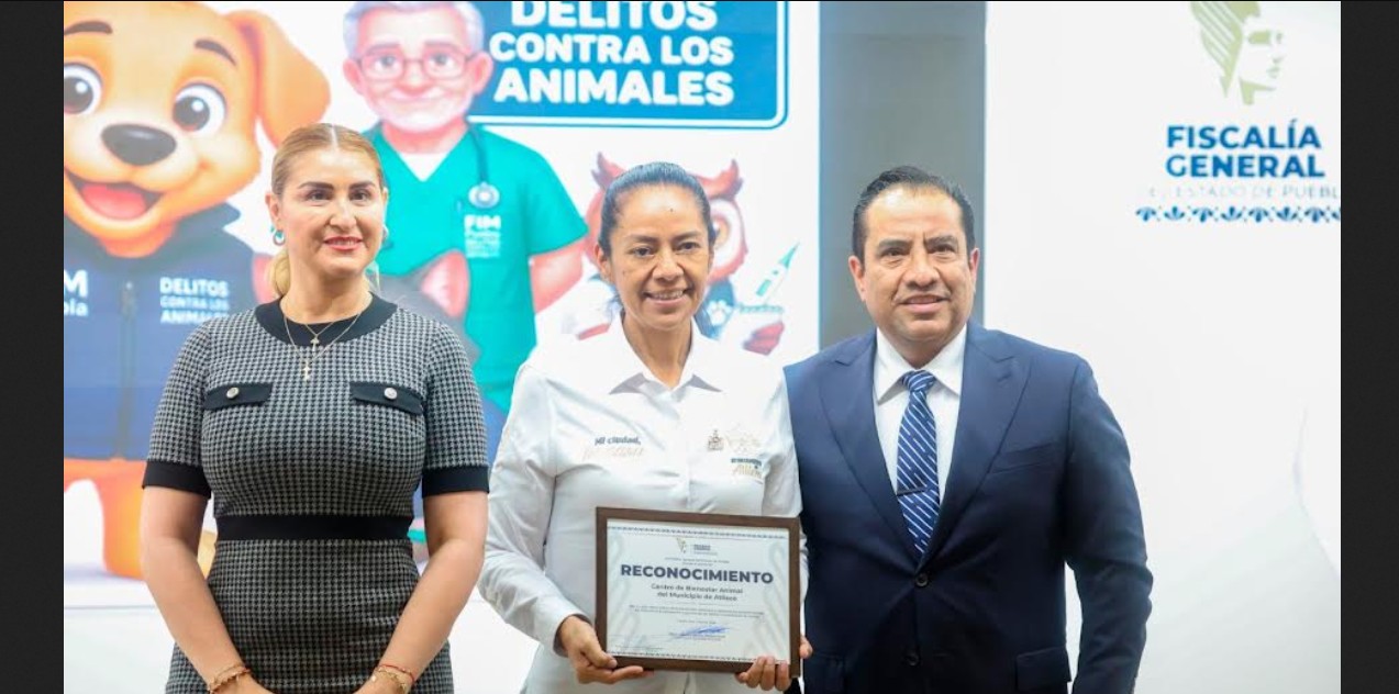 Ariadna Ayala recibe reconocimiento por bienestar animal