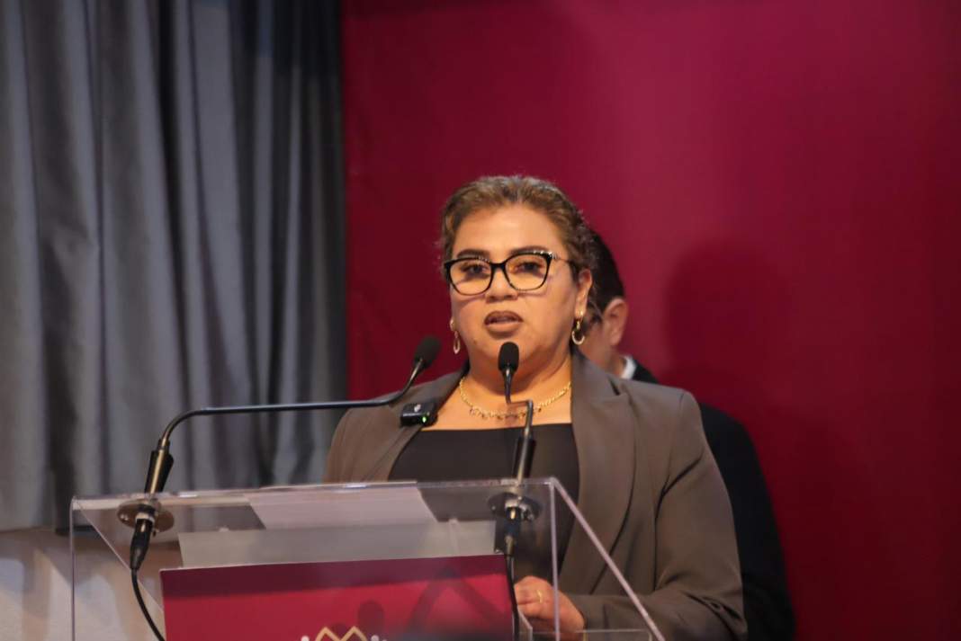 Funcionarios del C3 durante anuncio sobre acreditación en Tlaxcala