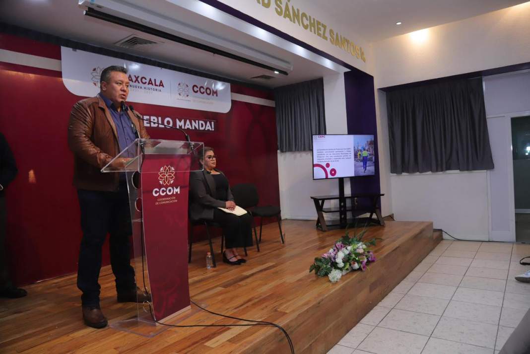 Personal de Protección Civil supervisa zonas de riesgo por lluvias en Tlaxcala.