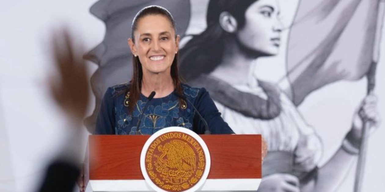 Claudia Sheinbaum durante conferencia sobre economía mexicana
