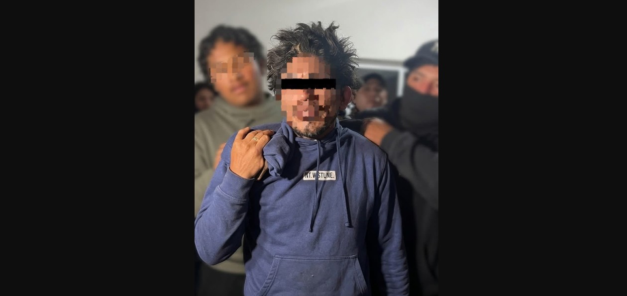 Patrullas y vecinos durante operativo en Tlachichuca
