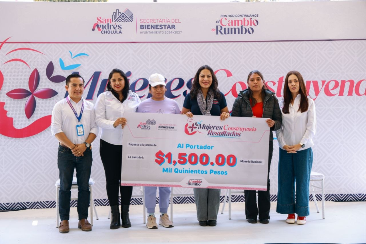 Más mujeres construyen resultados en San Andrés Cholula