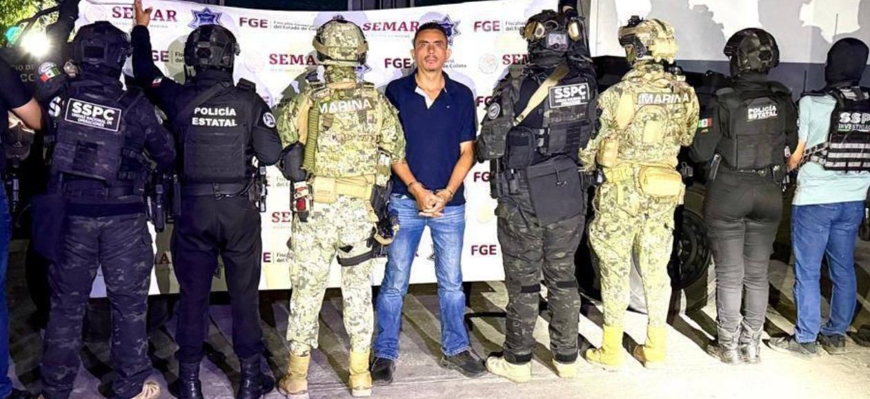 Operativo de seguridad con detención de presunto criminal en Colima