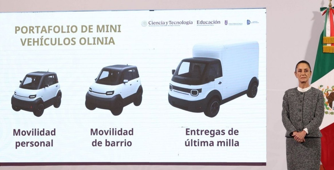 Prototipo de auto eléctrico pequeño presentado en México