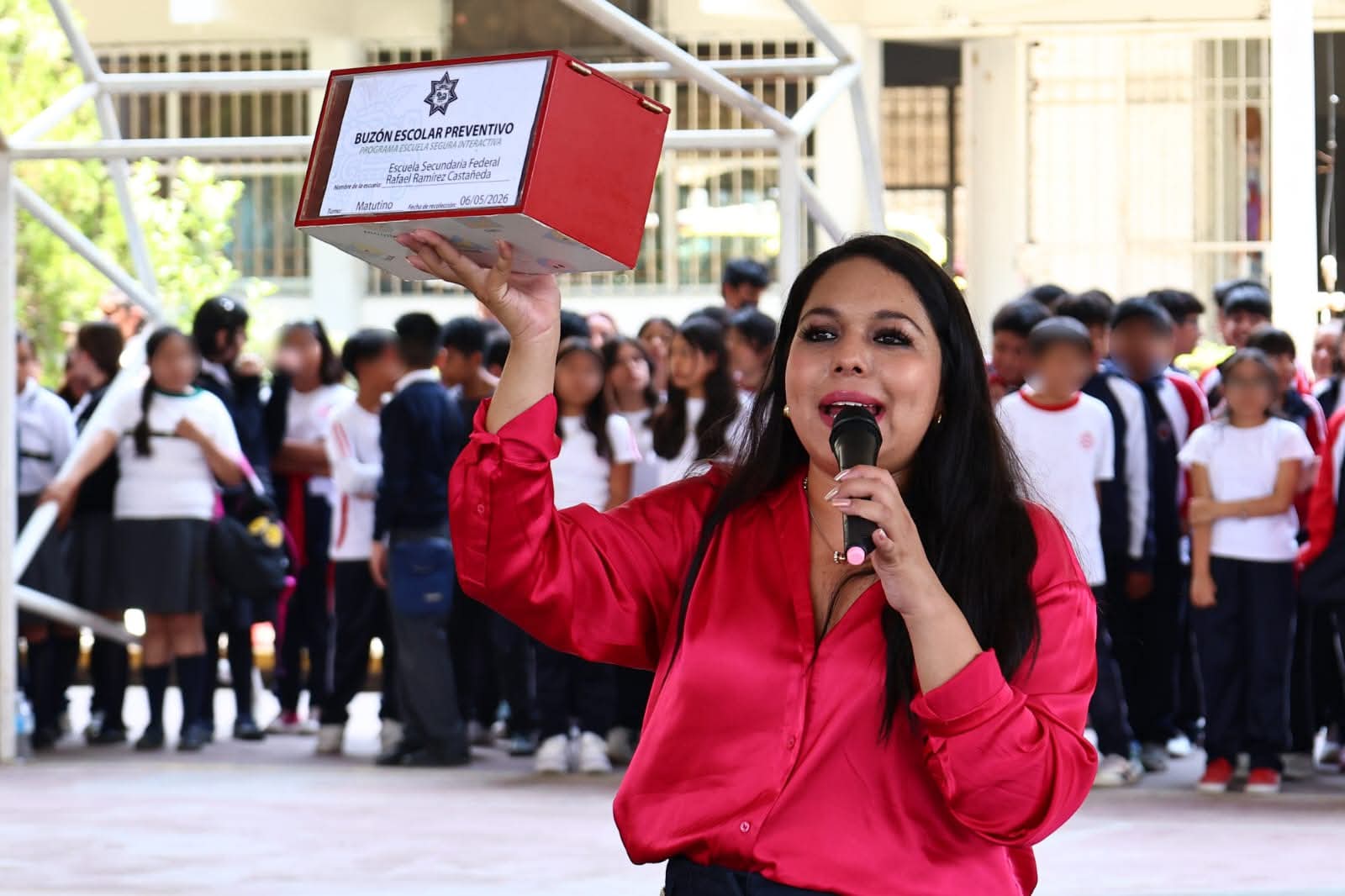 Instalan “Buzón Rojo” para prevenir violencia en Secundaria Rafael Ramírez Castañeda