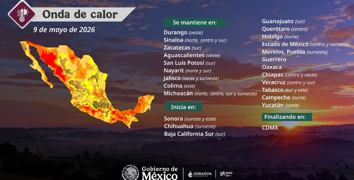 Nubes de tormenta y calor en una ciudad de México