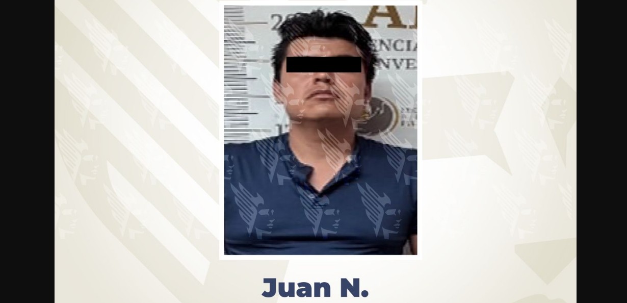 Detención de un hombre en Puebla.