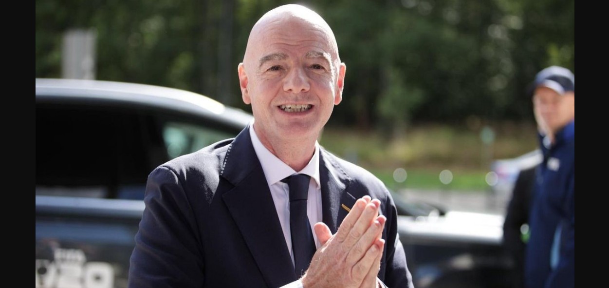 Gianni Infantino durante un evento de FIFA.