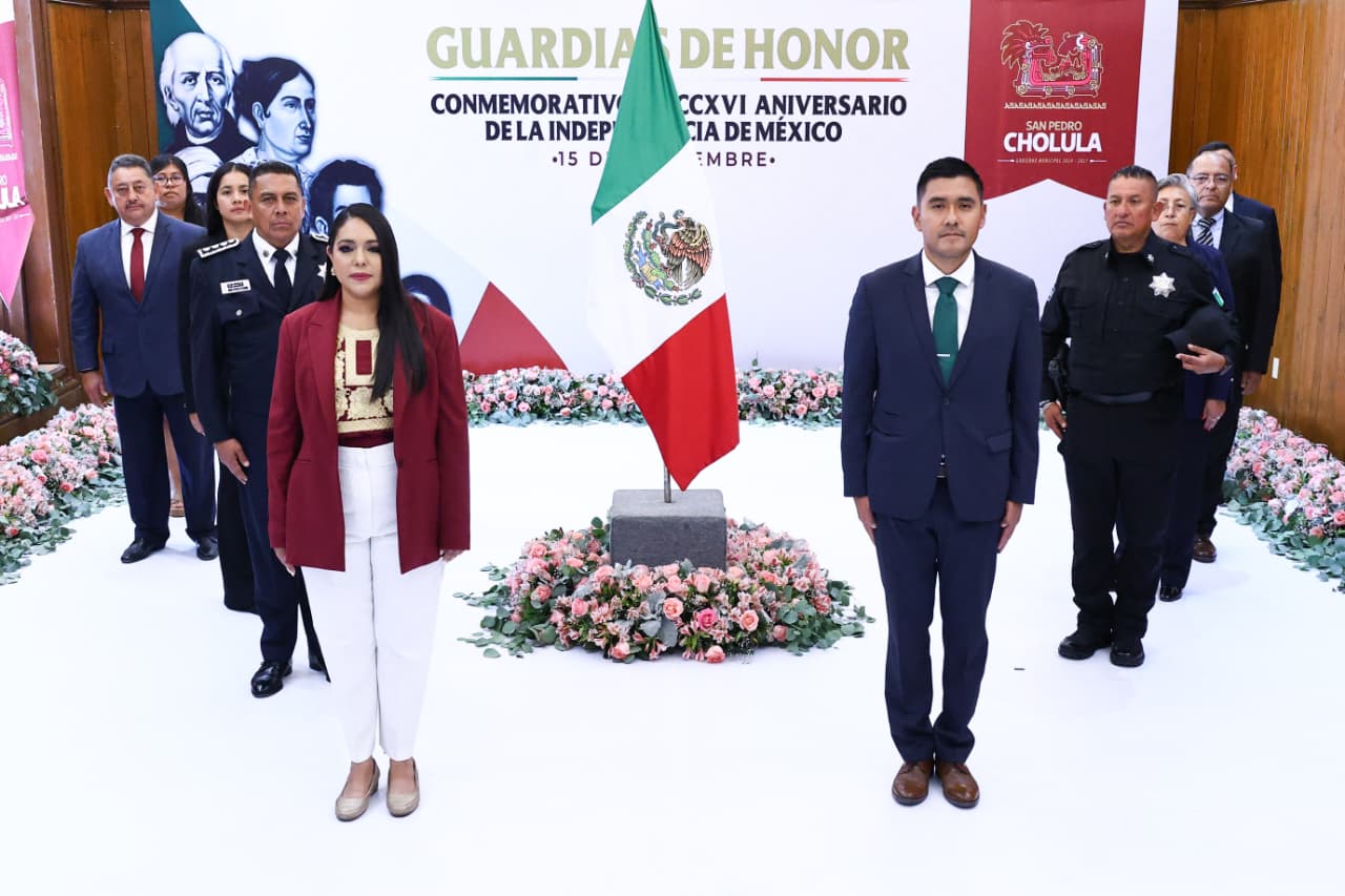 COMUNICADO: Guardias de honor al lábaro patrio San Pedro Cholula