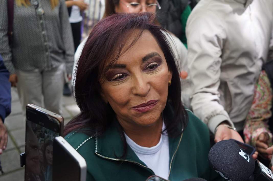 Claudia Sheinbaum y Lorena Cuéllar en Tlaxcala