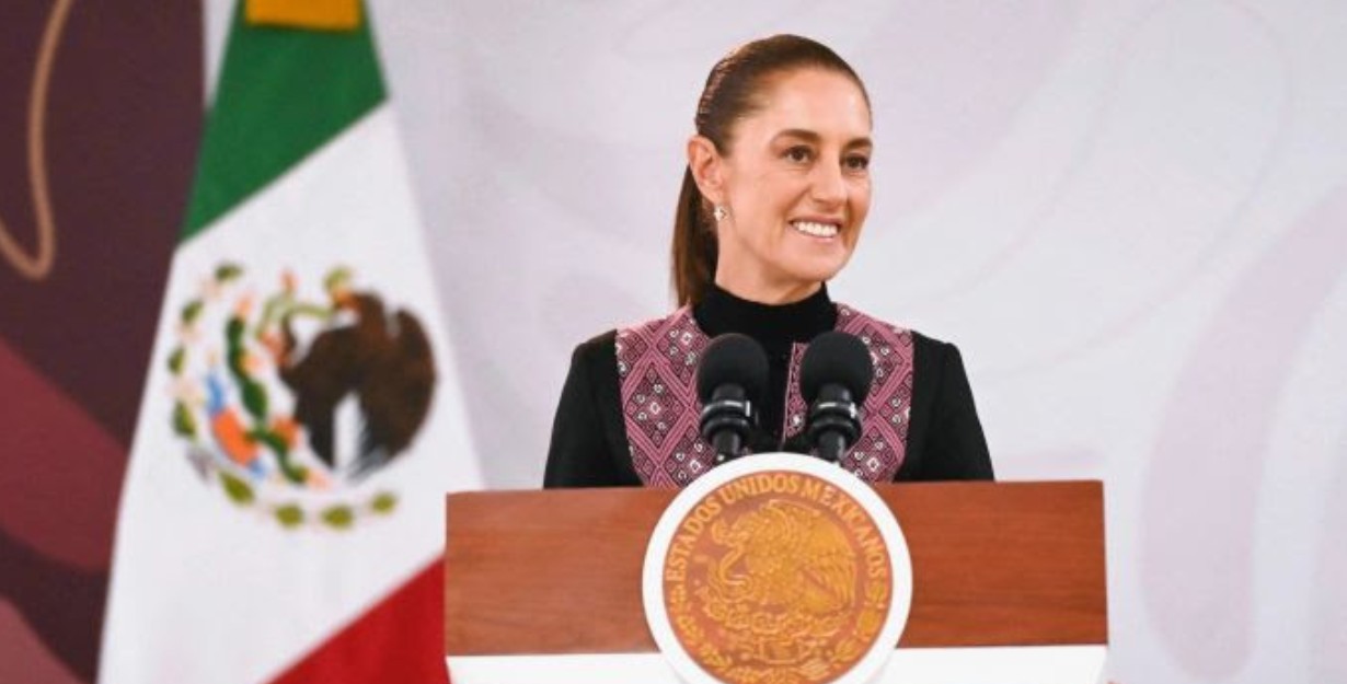Claudia Sheinbaum durante la inauguración del centro de partería