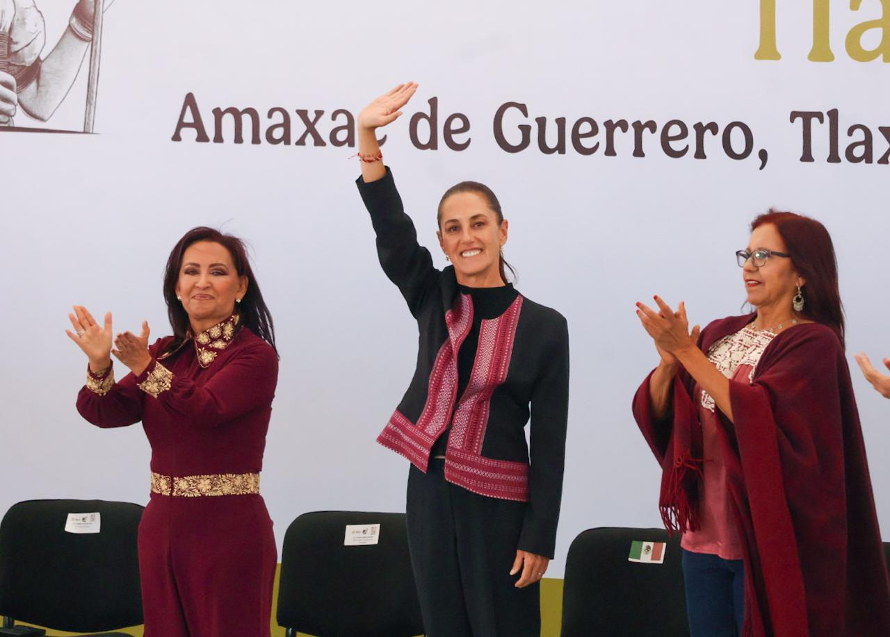 Claudia Sheinbaum durante su informe en Tlaxcala